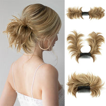 Load image into Gallery viewer, Messy Bun Wig Piece Insert Comb Curly Wig Flexible Adjustable Bun High-temperature Silk Synthetic Hair Piece for Women