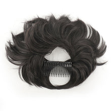Load image into Gallery viewer, Messy Bun Wig Piece Insert Comb Curly Wig Flexible Adjustable Bun High-temperature Silk Synthetic Hair Piece for Women