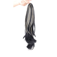 Load image into Gallery viewer, Clip High Ponytail Wig Fashionable Dyeing Simulation Hair Lightweight Fluffy Natural Long Curly Hair Synthetic Wig