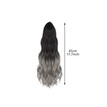 Load image into Gallery viewer, Mini Gripper Ponytail Wig Gradient Water Ripple Long Curly Hair Fluffy Natural Seamless Spot Dyed Ponytail Synthetic Wig