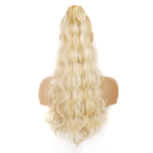 Load image into Gallery viewer, Paste Button Fluffy Long Curly Hair High Temperature Fiber Multi Colored Wig Ponytail Hair Extension for Women