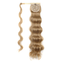 Load image into Gallery viewer, Paste Button Fluffy Long Curly Hair High Temperature Fiber Multi Colored Wig Ponytail Hair Extension for Women