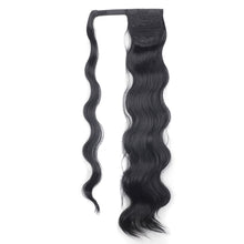Load image into Gallery viewer, Paste Button Fluffy Long Curly Hair High Temperature Fiber Multi Colored Wig Ponytail Hair Extension for Women