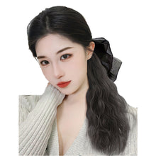 Load image into Gallery viewer, Detachable Bowknot Hairpin Ponytail Wig High Temperature Silk Long Curly Hair Natural Hair Extension for Women