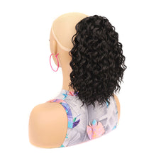 Load image into Gallery viewer, Fluffy Short Curly Ponytail Wig High Temperature Silk Solid Color Synthetic Wig Natural Simulation Hair Ponytail