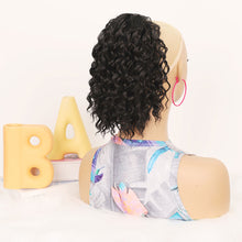 Load image into Gallery viewer, Fluffy Short Curly Ponytail Wig High Temperature Silk Solid Color Synthetic Wig Natural Simulation Hair Ponytail