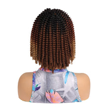 Load image into Gallery viewer, Colored Crochet Wig Hand Hooks Dirty Braids Synthetic Long Curly Hair High Temperature Silk Hair Bulk Hair Extensions