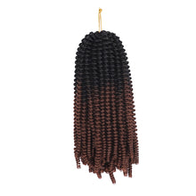 Load image into Gallery viewer, Colored Crochet Wig Hand Hooks Dirty Braids Synthetic Long Curly Hair High Temperature Silk Hair Bulk Hair Extensions