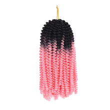 Load image into Gallery viewer, Colored Crochet Wig Hand Hooks Dirty Braids Synthetic Long Curly Hair High Temperature Silk Hair Bulk Hair Extensions