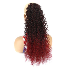 Load image into Gallery viewer, Multi-color Synthetic Long Curly Ponytail Wig High Temperature Silk Elastic Mesh Drawstring Ponytail Hair Extensions for Women