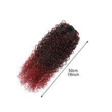 Load image into Gallery viewer, Multi-color Synthetic Long Curly Ponytail Wig High Temperature Silk Elastic Mesh Drawstring Ponytail Hair Extensions for Women