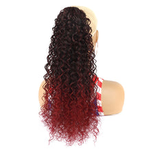 Load image into Gallery viewer, Multi-color Synthetic Long Curly Ponytail Wig High Temperature Silk Elastic Mesh Drawstring Ponytail Hair Extensions for Women