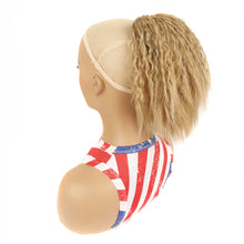Load image into Gallery viewer, Fluffy Corn Perm Short Curly Hair Ponytail High Temperature Silk Elastic Mesh Drawstring Short Ponytail Synthetic Wig