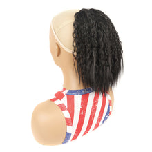 Load image into Gallery viewer, Fluffy Corn Perm Short Curly Hair Ponytail High Temperature Silk Elastic Mesh Drawstring Short Ponytail Synthetic Wig