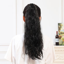 Load image into Gallery viewer, Gripping Clip Style Synthetic Wig Ponytail Simulation Long Curly Hair Natural Hair Piece High Temperature Silk Hair Extensions