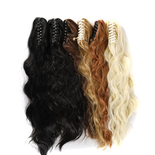 Load image into Gallery viewer, Gripping Clip Style Synthetic Wig Ponytail Simulation Long Curly Hair Natural Hair Piece High Temperature Silk Hair Extensions