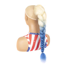 Load image into Gallery viewer, Multi-color Synthetic Wig Braided Hair Elastic Mesh Drawstring Long Ponytail Hair Extensions False Hair Piece for Women
