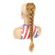 Load image into Gallery viewer, Multi-color Synthetic Wig Braided Hair Elastic Mesh Drawstring Long Ponytail Hair Extensions False Hair Piece for Women