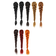 Load image into Gallery viewer, Multi-color Synthetic Wig Braided Hair Elastic Mesh Drawstring Long Ponytail Hair Extensions False Hair Piece for Women