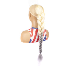 Load image into Gallery viewer, Multi-color Synthetic Wig Braided Hair Elastic Mesh Drawstring Long Ponytail Hair Extensions False Hair Piece for Women