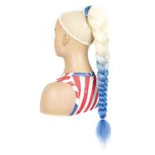 Load image into Gallery viewer, Personalized Multi-color Synthetic Wig Braided Hair Elastic Mesh Drawstring Long Ponytail Hair Extensions for Women