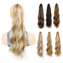 Load image into Gallery viewer, Gripping Clip Style Curly Hair Ponytail Water Ripple Long Curly Wig Ponytail Synthetic Wig Women False Hair Piece