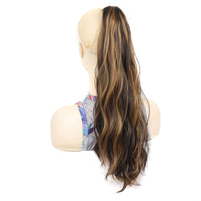 Load image into Gallery viewer, Gripping Clip Style Curly Hair Ponytail Water Ripple Long Curly Wig Ponytail Synthetic Wig Women False Hair Piece