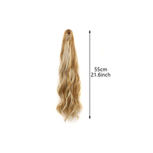 Load image into Gallery viewer, Gripping Clip Style Curly Hair Ponytail Water Ripple Long Curly Wig Ponytail Synthetic Wig Women False Hair Piece