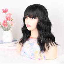 Load image into Gallery viewer, Water Ripple Synthetic Short Curly Hair Natural Simulation Wig Increase Hair Volume False Hair Piece for Women