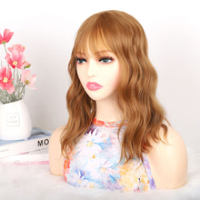Load image into Gallery viewer, Water Ripple Synthetic Short Curly Hair Natural Simulation Wig Increase Hair Volume False Hair Piece for Women