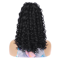 Load image into Gallery viewer, Retro Spring Rolled Synthetic Wig Ponytail Elastic Mesh Drawstring Long Curly Ponytail Solid Color Wig Piece
