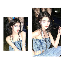 Load image into Gallery viewer, Bowknot Wig Ponytail Synthetic Wig Elastic Hair Rope Solid Colored Ponytail Braid Hair Extensions Hair Accessories
