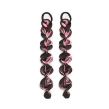 Load image into Gallery viewer, Spotted Wig Ponytail Braids Cute Natural Synthetic Wig Lantern Braids Elastic Hair Rope Multicoloured Ponytail Braid Hair Extensions