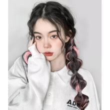 Load image into Gallery viewer, Spotted Wig Ponytail Braids Cute Natural Synthetic Wig Lantern Braids Elastic Hair Rope Multicoloured Ponytail Braid Hair Extensions