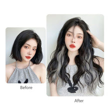 Load image into Gallery viewer, One Piece 4-clip Water Ripple Synthetic Wig Colored Highlights Wig Fluffy Long Curly Hair Extensions Women False Hair Piece