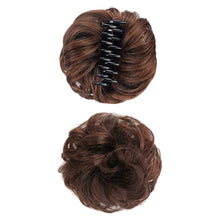 Load image into Gallery viewer, Hair Clip Style Curly Wig Hair Extensions Bun Fluffy Updo Chignon Synthetic Wig Messy Bun Women Hair Piece