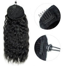 Load image into Gallery viewer, Fluffy Corn Perm Long Curly Hair Ponytail High Temperature Silk Elastic Mesh Drawstring Long Ponytail Synthetic Wig