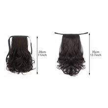 Load image into Gallery viewer, Natural Traceless Strap Style Ponytail Curly Wig High Temperature Silk Simulation Synthetic Wig Ponytail Hair Extensions