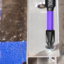 Load image into Gallery viewer, 6pcs Anti-Slip Cross Screwdriver PH2 Magnetic Batch Head PH2 Magnetic Batch Head Impact Screw Driver Bit 25/50/65/70/90/150mm