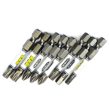 Load image into Gallery viewer, 10pcs/set 1/4 Screwdriver Bit Set Impact Drill Batch Head Hexagonal Cross Head Magnetic Tamper Proof Screwdriver Bits
