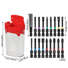 Load image into Gallery viewer, 17pcs Magnetic Batch Head Strong Impact Electric Screwdriver Bits with Extension Rod Magnetizer Case 5 Types Head Bit Anti-slip Bits