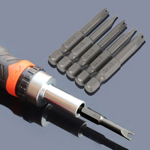Load image into Gallery viewer, 5pcs U Shaped Screwdriver Bits 1/4 Hex Magnetic Batch Head Set 50mm Length for Hand Tools Electric Tools U4 U5 U6 U7 U8
