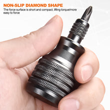 Load image into Gallery viewer, 7 in 1 Mini Aluminum Screwdriver Set 1/4inch Magnetic S2 Alloy Steel Screwdriver Bits for Household Repair Tool