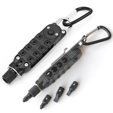 Load image into Gallery viewer, Multifunctional Mini Screwdriver with LED Light Outdoor EDC Wrench Bottle Opener Keychain Portable Repair Tool