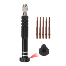 Load image into Gallery viewer, 5 in 1 Aluminum Alloy Screwdriver Set w/o Bearing Disassembly Screwdriver Slotted Cross Bits Phone Laptop Glasses Household Repair Tools