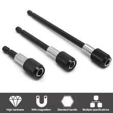 Load image into Gallery viewer, 1/4 Inch Self-locking Hex Shank Quick Release Magnetic Electric Screwdriver Extension Bit Holder 60/100/150mm Extension Rod