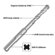 Load image into Gallery viewer, SDS Plus Drill Bit Concrete Cross Tips Bits 4 Cutters Ceramic Wall Brick Drilling Bits Electric Hammer Bits