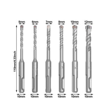 Load image into Gallery viewer, SDS Plus Drill Bit Concrete Cross Tips Bits 4 Cutters Ceramic Wall Brick Drilling Bits Electric Hammer Bits