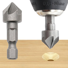 Load image into Gallery viewer, Countersink Drill Bits Hex Shank 90 Degree Reaming Bits for Woodworking Chamfer Cutter Carbon Steel Drill Bit