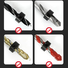 Load image into Gallery viewer, 8pcs Woodworking Drill Depth Stop Bit Collar Set Adjustable Positioner Limit Ring Allen Wrench Tighten Stopper Set Screws Woodworking Tool